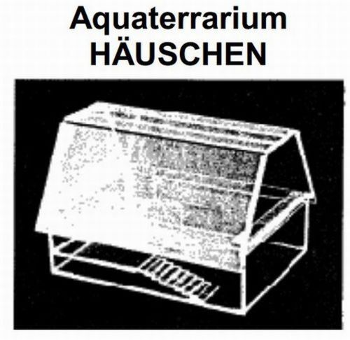 Terrarium ca.31 Liter Aquaterrarium ca.31 Liter Häuschen 50x25x25